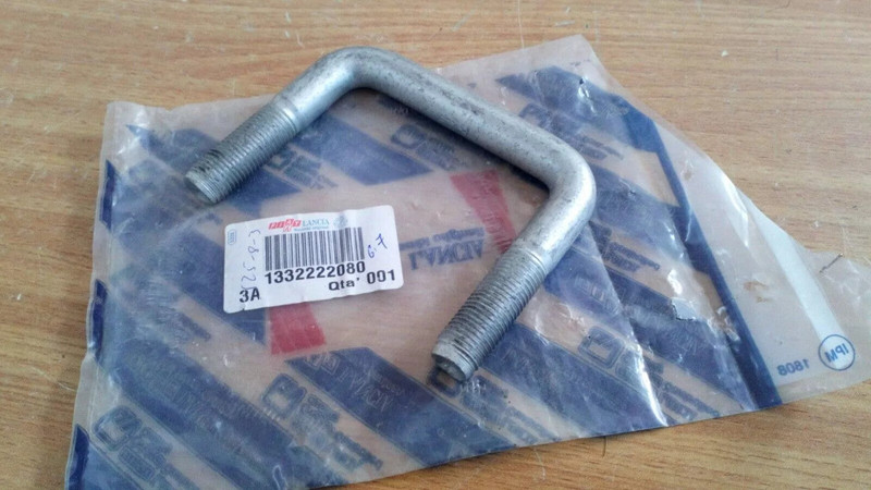 Leaf Springs Shackle U Bolt Rear fits Fiat Ducato Citroen Peugeot 1332222080 View Front