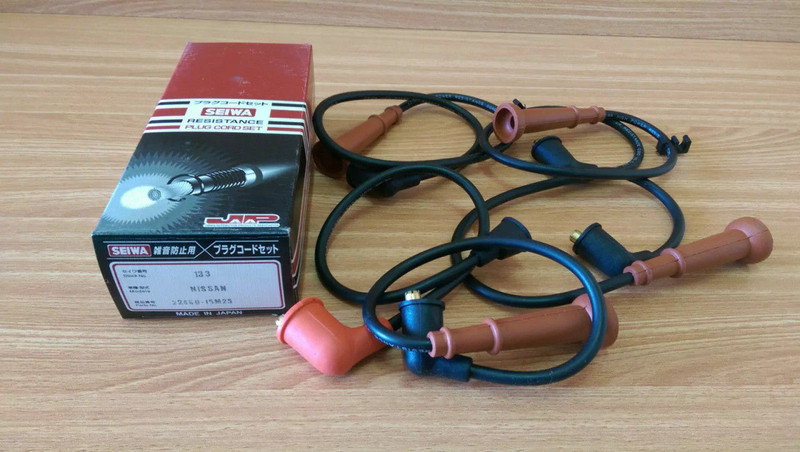 Ignition Wires Set fits Nissan Sunny Cherry Micra K10 Pairie E13 E16 22450-15M25 View Front