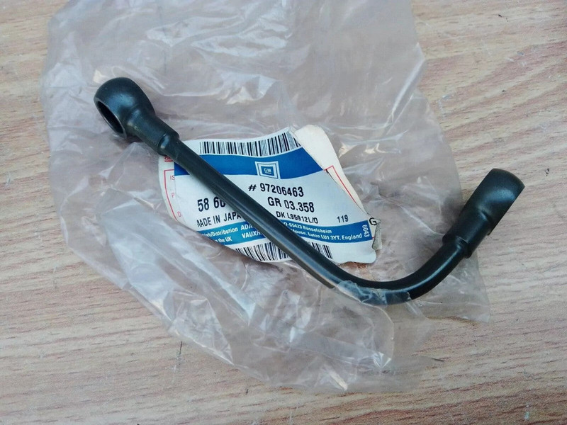 Turbocharger Oil Feed Pipe fits Opel Vauxhall Y17DT Z17DTL 97206463 View Front