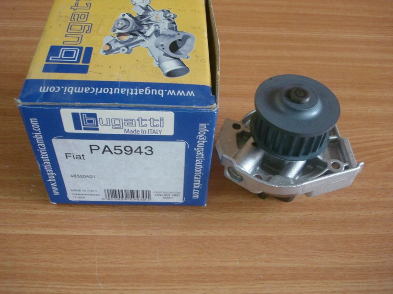 Water Pump fits Fiat 500 Bravo Alfa Romeo Giulietta Mito Lancia Ypsilon Musa PA5943 View Front