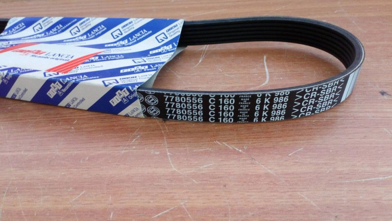 Serpentine Belt 6PK986 7780556 View Front