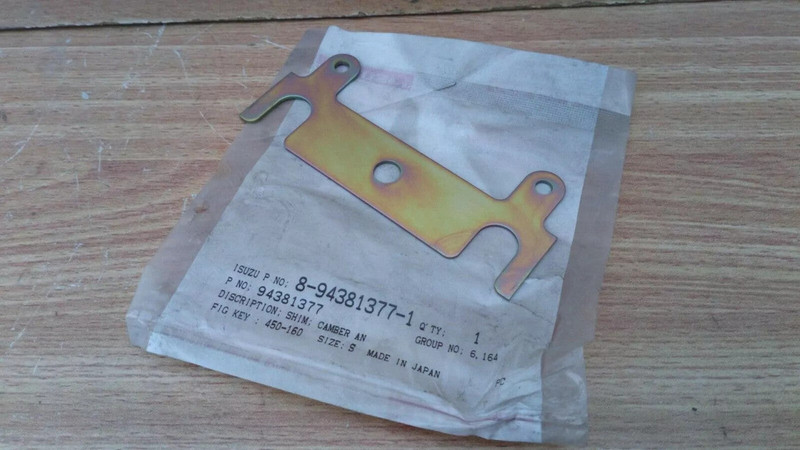Control Arm Shim fits Isuzu Pickup TF Trooper Chevrolet LUV T=1.60 Genuine 8943813771 View Front