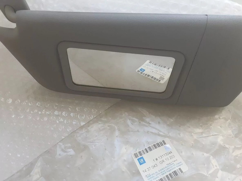 Sun Visor Left RHD Grey fits Opel Vauxhall Astra H 13113044 Genuine View Front