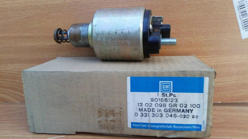 Switch Starter fits Opel Ascona C Vauxhall Cavalier 1.6 Diesel 90166123 Genuine View Front