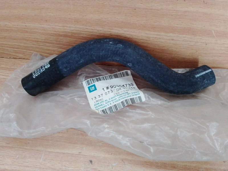 Hose Header Tank to Tube RHD fits Opel Vectra A Vauxhall Cavalier MK3 Diesel 17D 90354739 View Front