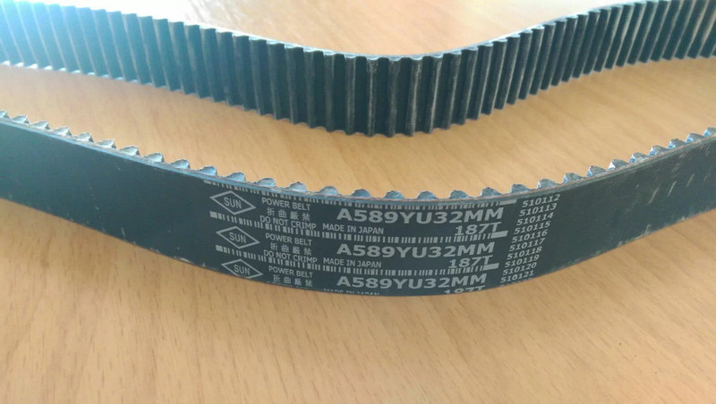 Timing Belt fits Mitsubishi Diamante Dignity Delica L300 Space Gear 6G72 6G73 187x32SUN View Front