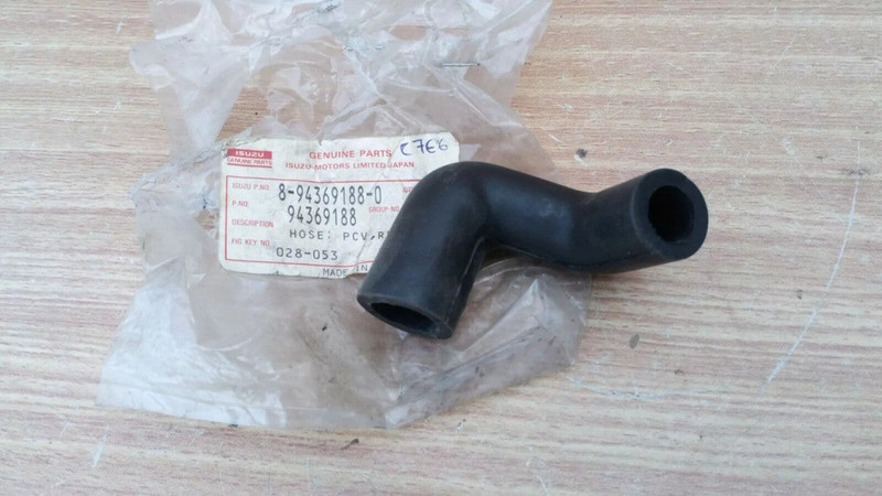 PCV Valve Hose fits Isuzu Trooper Bighorm Pickup TF Chevrolet LUV Genuine 8943691880 View Front