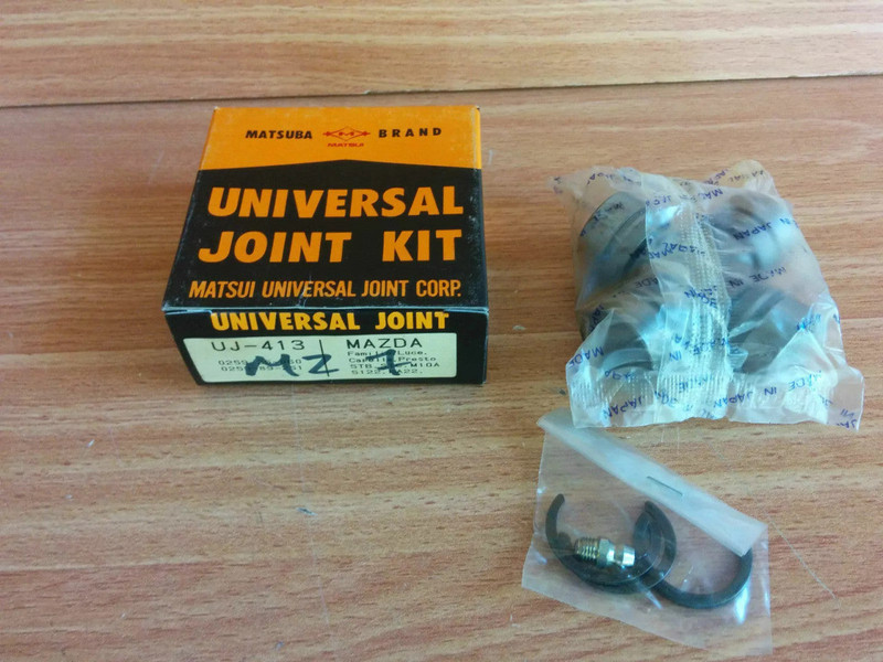 Universal Joint fits Mazda 25x41.2 Inside Snapring BG RX7 0259-25-060 UJ413 View Front
