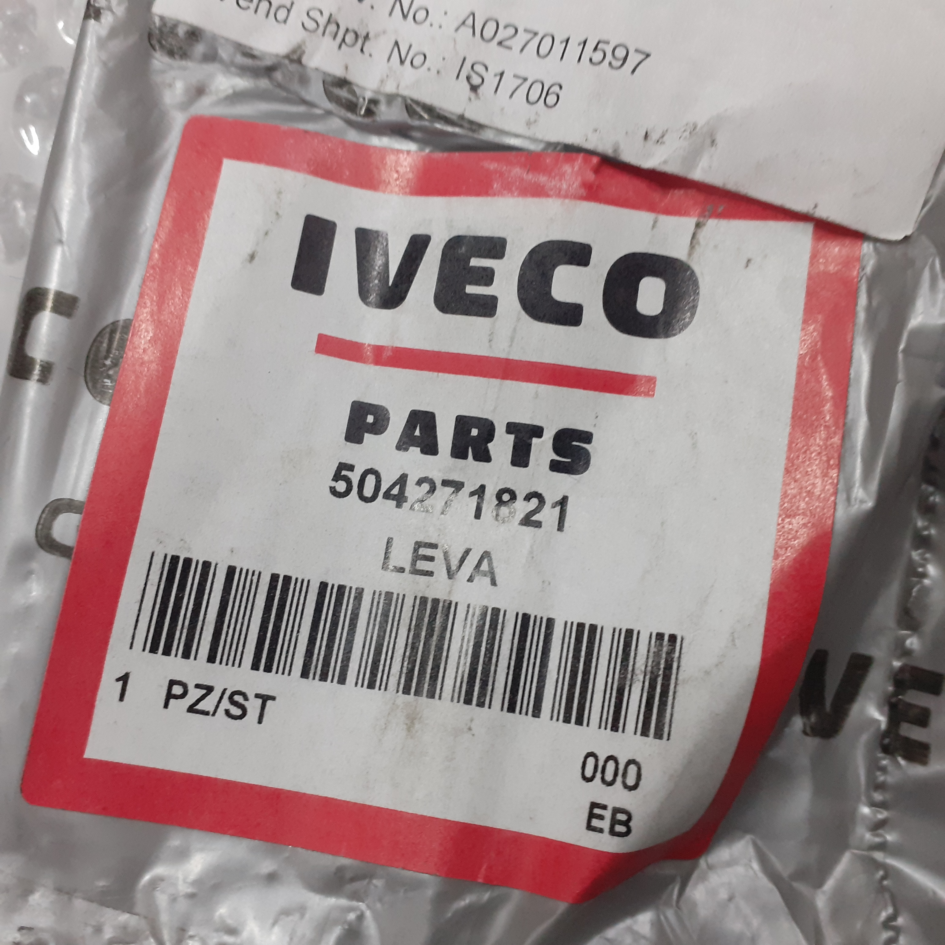 Interior Cab Door Handle fits Iveco Eurocargo Tector 504271821 Genuine
