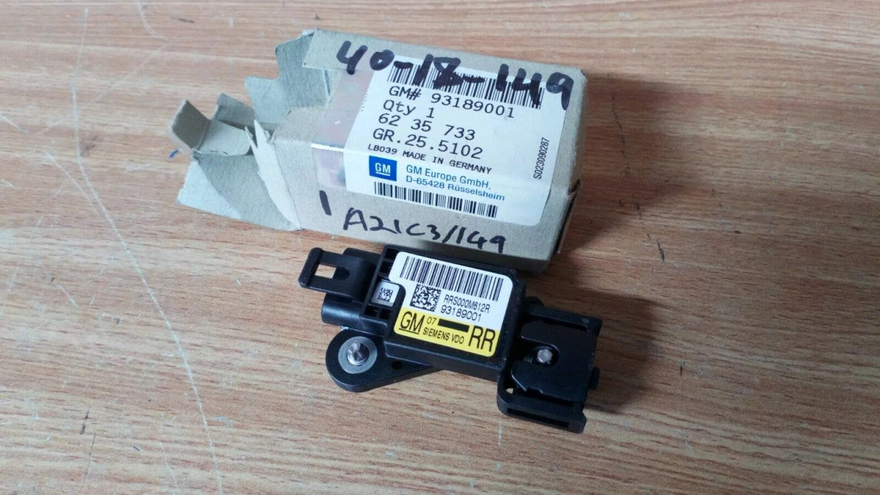 Airbag Sensor Front Right fits Opel Vauxhall Vectra C Signum 93189001 Genuine View Front