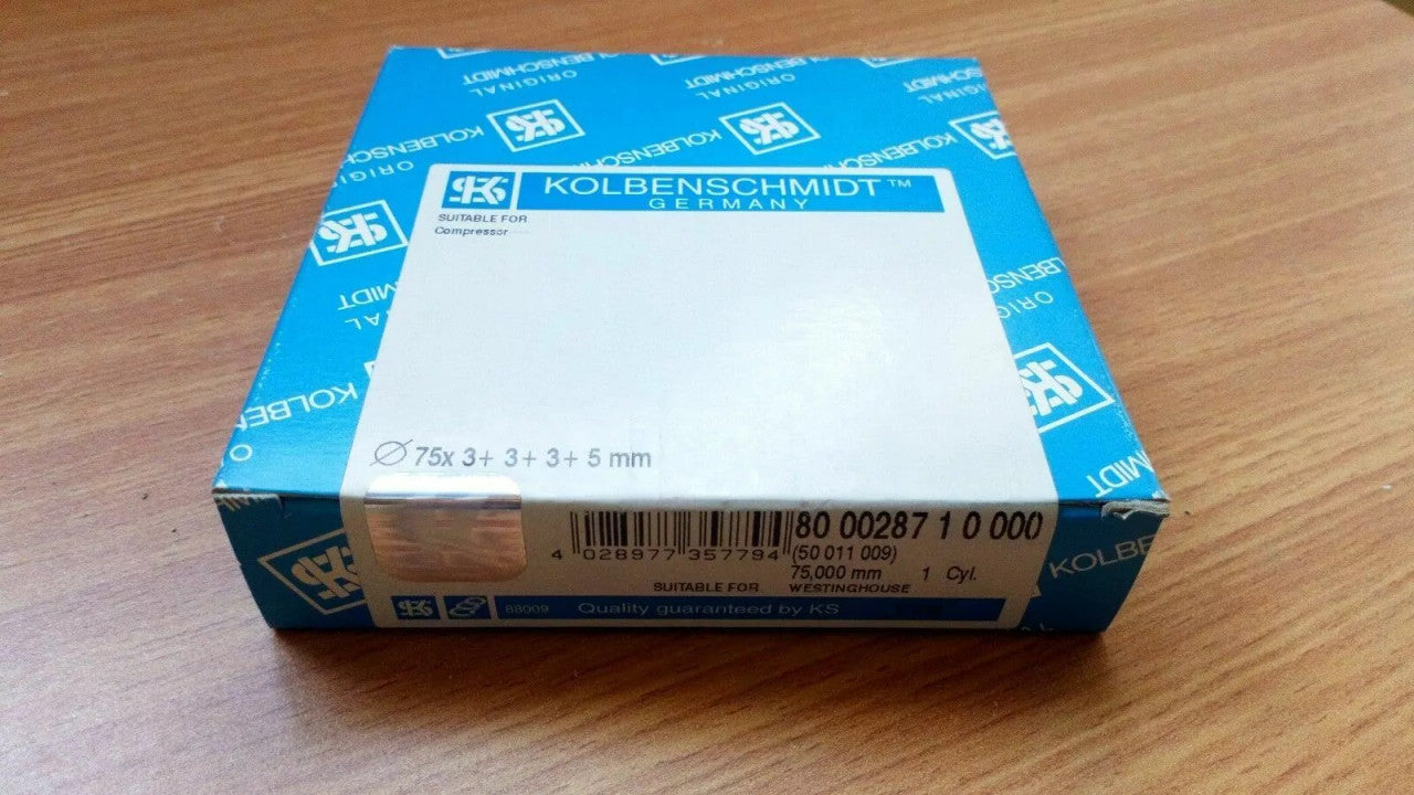 1 Cylinder Piston Rings fits DAF Westinghouse 75mm Bore 3x3x3x5 247546 KS-800028710000 View Front