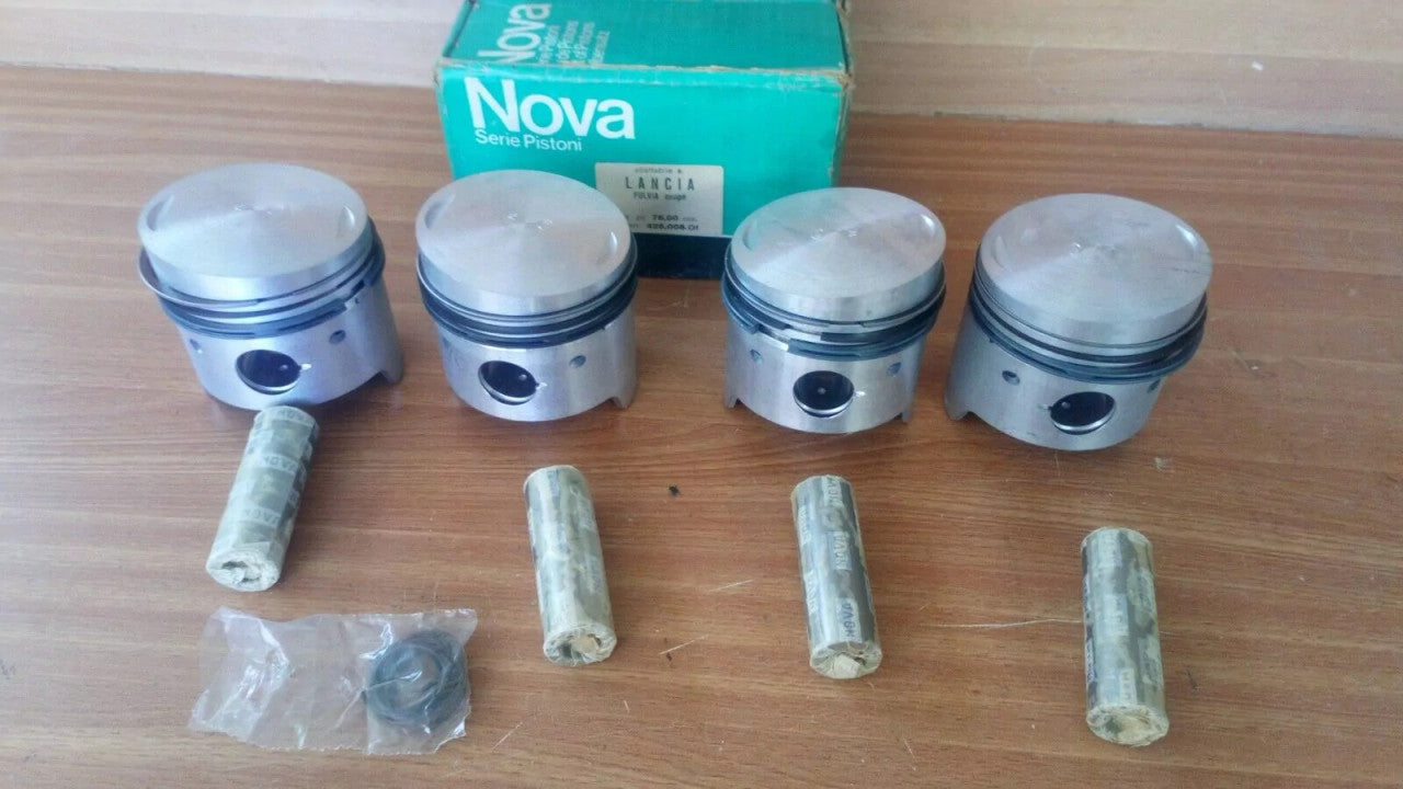 4x Pistons Kit fits Lancia Fulvia Coupe 76mm Bore 426.008-O1 View Front