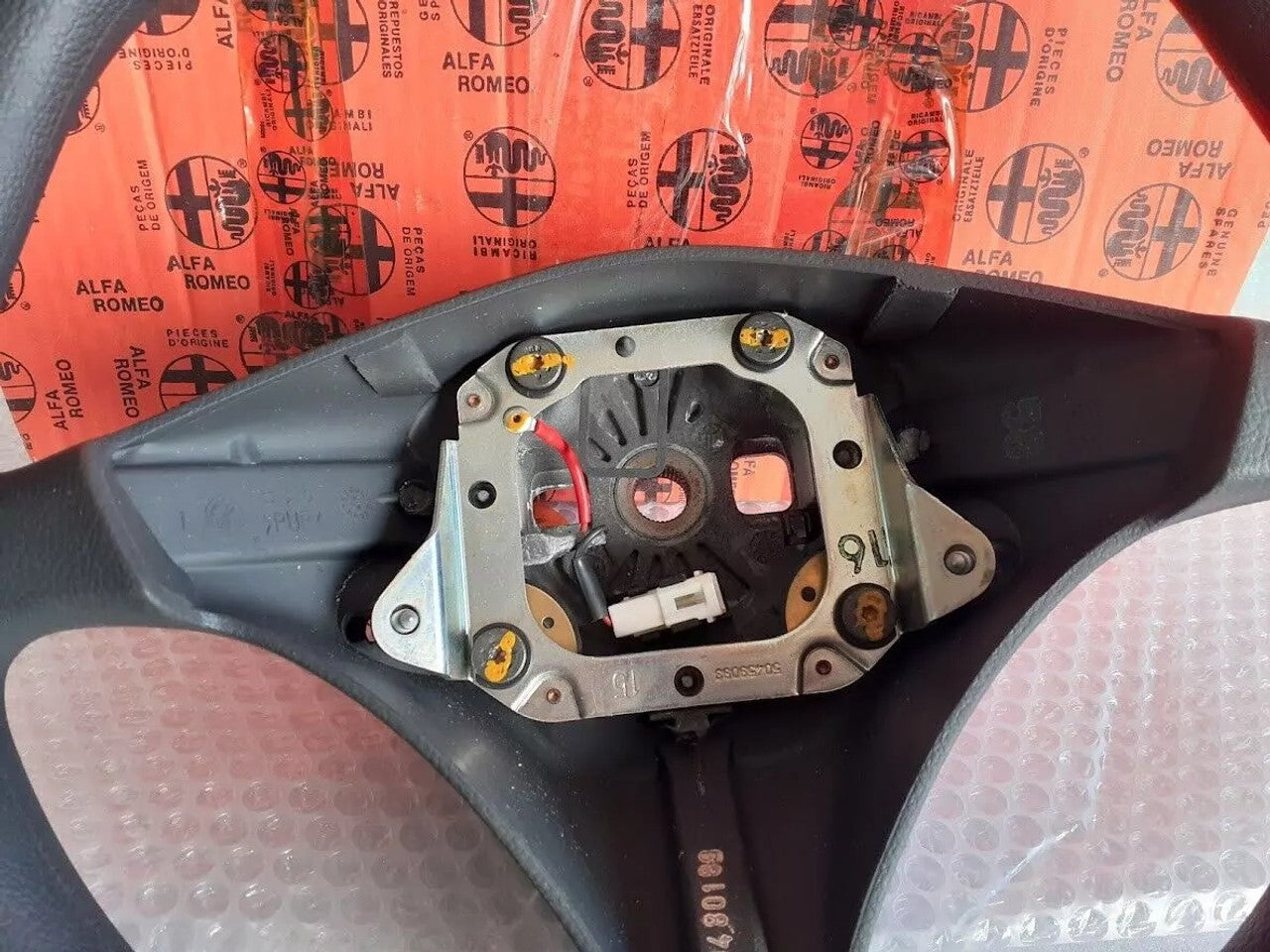 Steering Wheel fits Alfa Romeo 156 156016819 Genuine View Rear