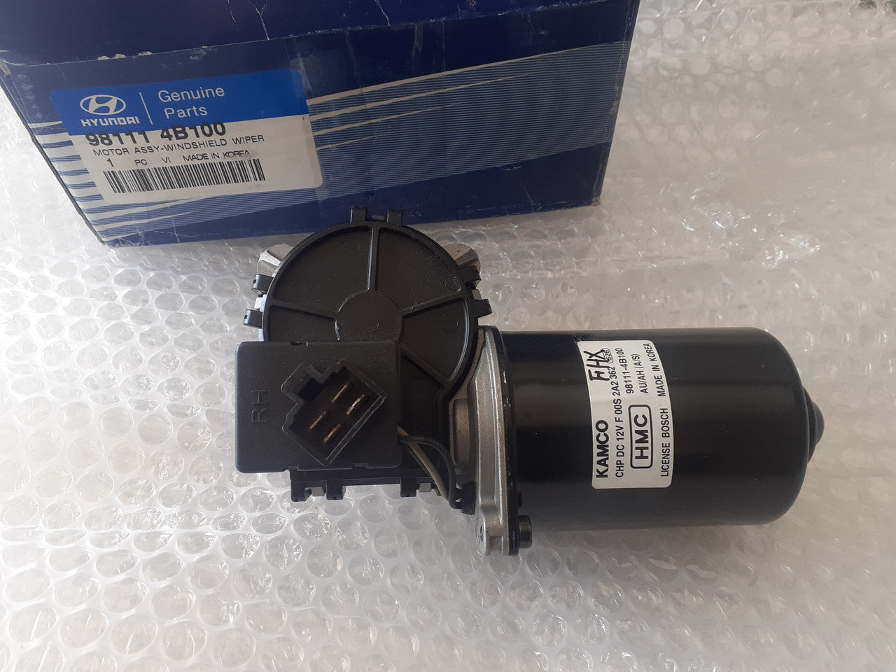 981114B100 Windshield Wiper Motor fits Hyundai H100 98111-4B100 Genuine View Rear
