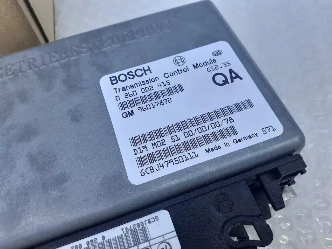A/T Control Unit fits Opel Vauxhall Omega B U25TD X25TD Genuine 96017872 View Upper