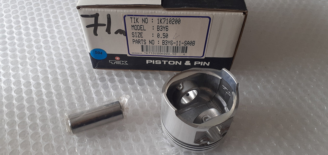 4x Pistons fits Mazda B3 2nd Edition 71.50mm Bore Oversize B3Y6-11-SA0B View Rear