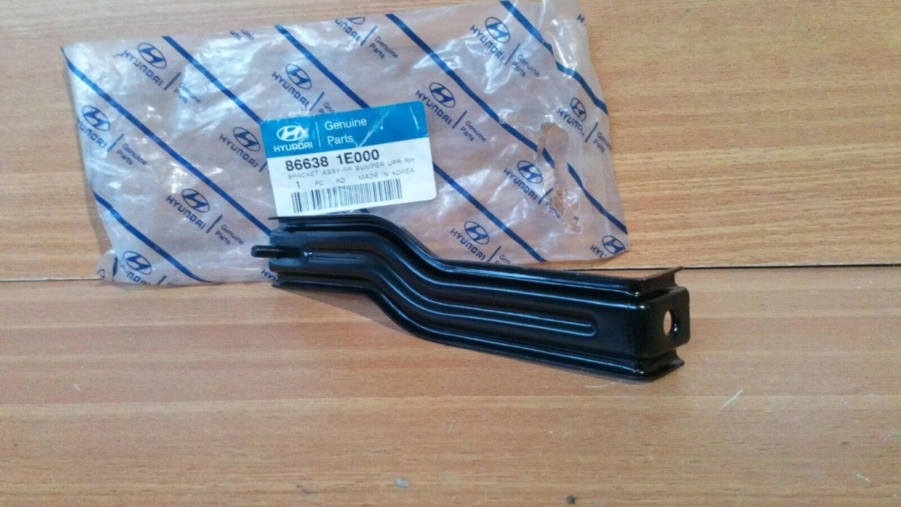 Rear Bumper Bracket Upper Right fits Hyundai Accent Verna 866381E000 Genuine View Front