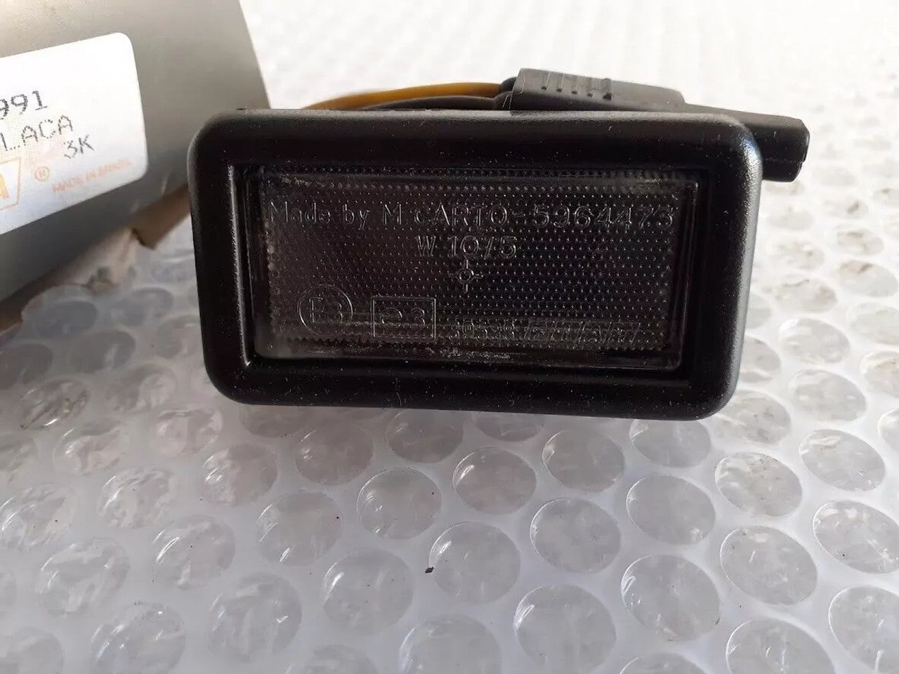 License Plate Light fits Fiat Fiorino 7592991 Genuine View Upper