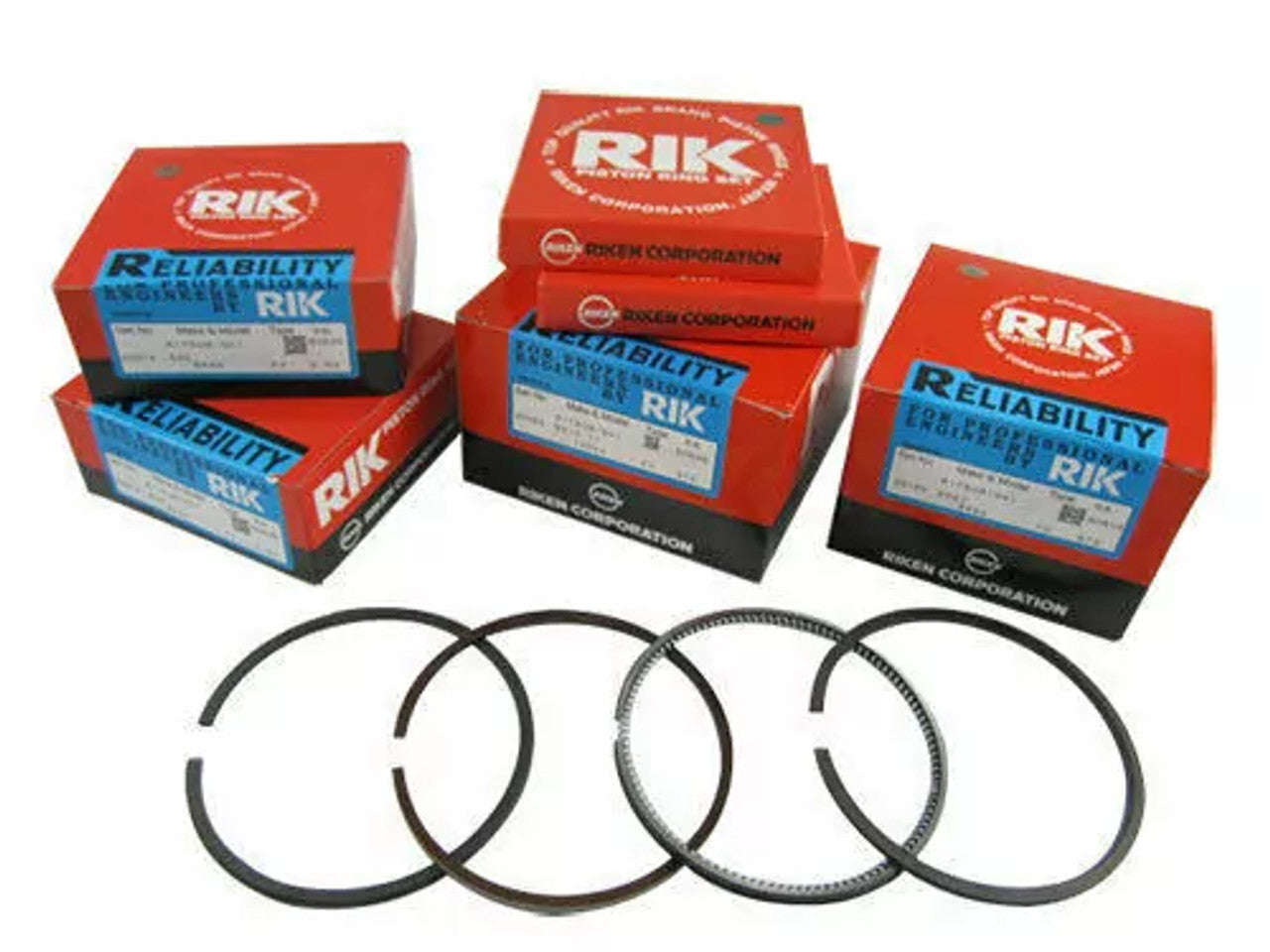 Piston Rings Set fits Mazda 2200 Diesel R2 engines 86mm 2x2x4 STD 30855 View Front