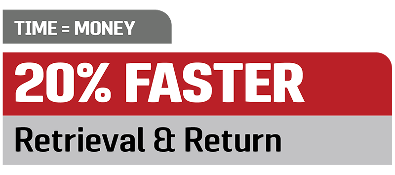 20% Faster Retrieval and Return