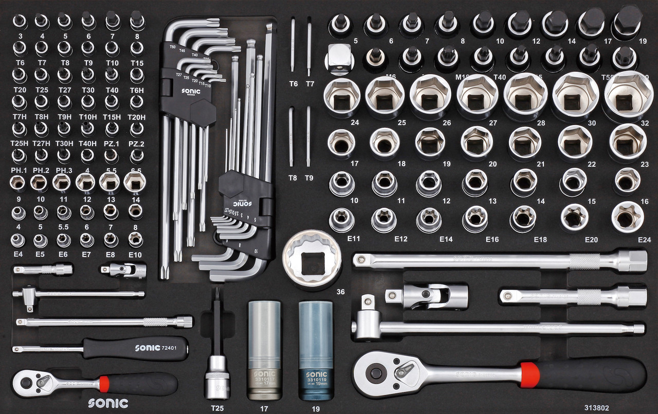 Bit Socket Set 1 4 1 2 138 Pcs Sonic Tools Bit Socket Set 1 4 1 2 138 Pcs Sonic Tools