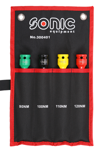 Torsion extention set 1/2", 4 pcs.