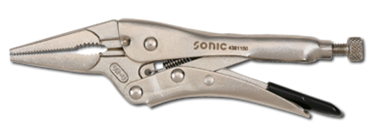 Long nose locking plier 225mmL 7''