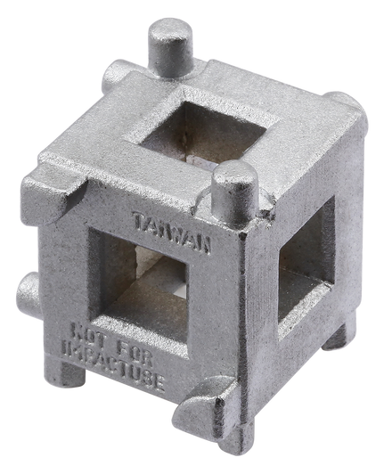 Brake piston rewinding cube