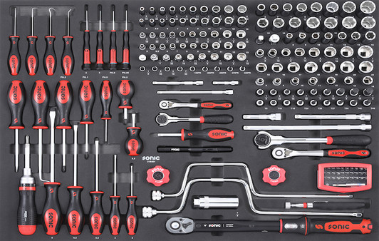 Screwdriver and Socket Set 1/4", 3/8", 194-PCS - XD