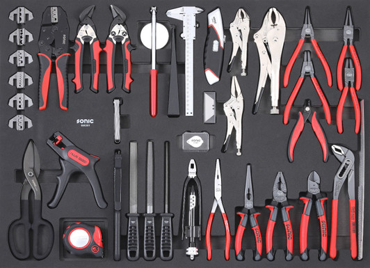 Pliers, Cutting and File Set, 63-PCS - XD