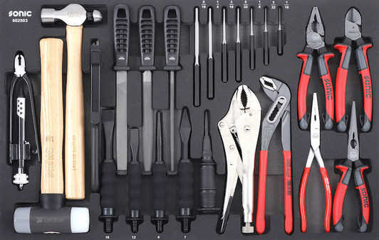 Plier and Punch Set, 25-PCS - Medium