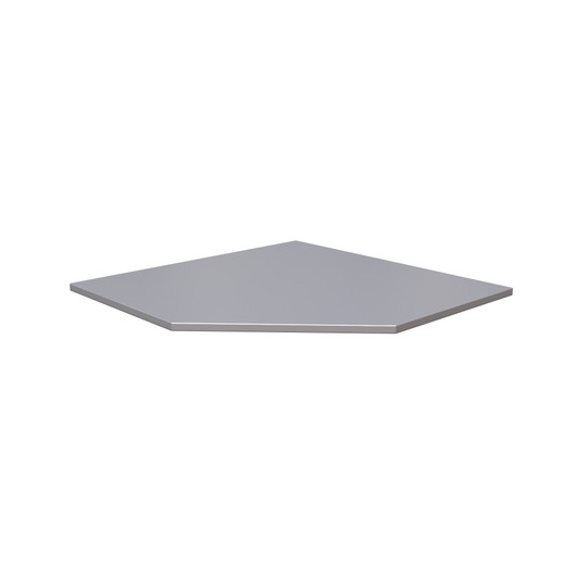 NEXT MSS Stainless Steel Corner Worktop, 875x500x20mm