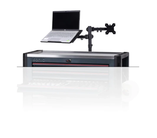Monitor and laptop holder for NEXT Toolbox
