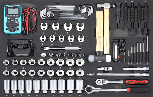 Socket Set 1/2", Punch, and Chisel Set , 86-PCS - XD