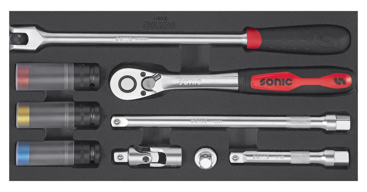 NEXT Ratchet Set, 1/2", 9pcs - Small SFS
