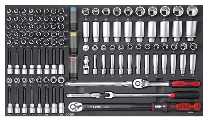 Socket Set 1/2", 118 pcs. L SFS
