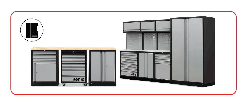 Sonic Cabinets Ultimate Garage Storage