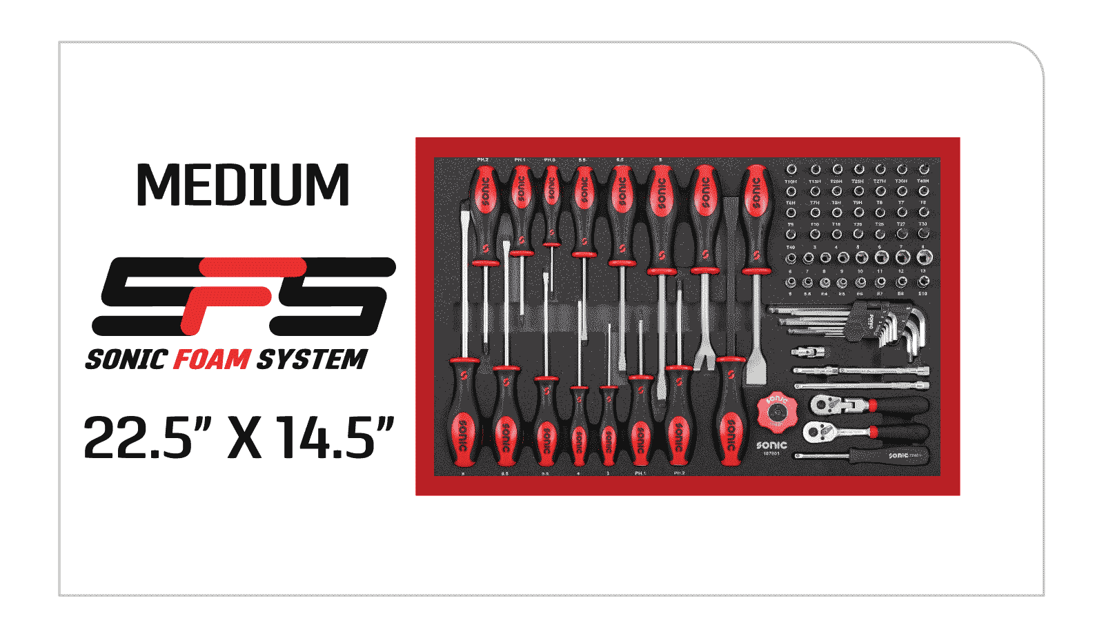 Medium Sonic Foam System 22.5in x 14.5in