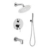 Salamonio Stainless Steel Round Shower Set, LSS11011CH - Chrome Salamonio Stainless Steel Round Shower Set, LSS11011CH - Chrome
