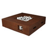 Brenta Outdoor Square Rustic Brown Gas Fire Pit Table w/ Round Burner Kit, LB107042SK00000 Brenta Outdoor Square Rustic Brown Gas Fire Pit Table w/ Round Burner Kit, LB107042SK00000