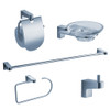 Generoso 5-Piece Bathroom Accessory Set, FAC2300 - Chrome Generoso 5-Piece Bathroom Accessory Set, FAC2300 - Chrome
