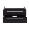 Lucera 30" Espresso Wall Hung Vessel Sink Modern Bathroom Cabinet