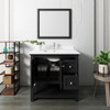 Manchester 36" Black Traditional Bathroom Vanity w/ Mirror