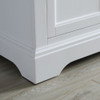Windsor 36" Matte White Traditional Bathroom Vanity w/ Mirror