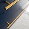 Lucera 24" Royal Blue Wall Hung Undermount Sink Modern Bathroom Vanity w/ Medicine Cabinet