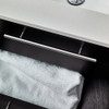 Lucera 36" Espresso Wall Hung Undermount Sink Modern Bathroom Vanity w/ Medicine Cabinet - Right Version