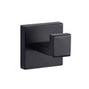 Bagno Lucido Stainless Steel Robe Hook - Matte Black, LRH14152MB Bagno Lucido Stainless Steel Robe Hook - Matte Black, LRH14152MB