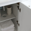 Windsor 48" Matte White Traditional Bathroom Vanity w/ Mirror