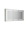 Spazio 60" Wide by 30" Tall Three-Door Medicine Cabinet with LED Lighting