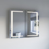 Spazio 40" Wide by 36" Tall Bathroom Medicine Cabinet with LED Lighting 